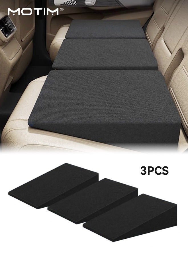 Motim 3PC/Set, Car Seat Cushion Sleeping Pad for Rear Seat, Car Sleeping Mattress Bed Cushion, Leveling Cushion Sleeping Non-slip, Portable, Sleeping Essential for Vehicle Seats, Car Accessory - Image 1